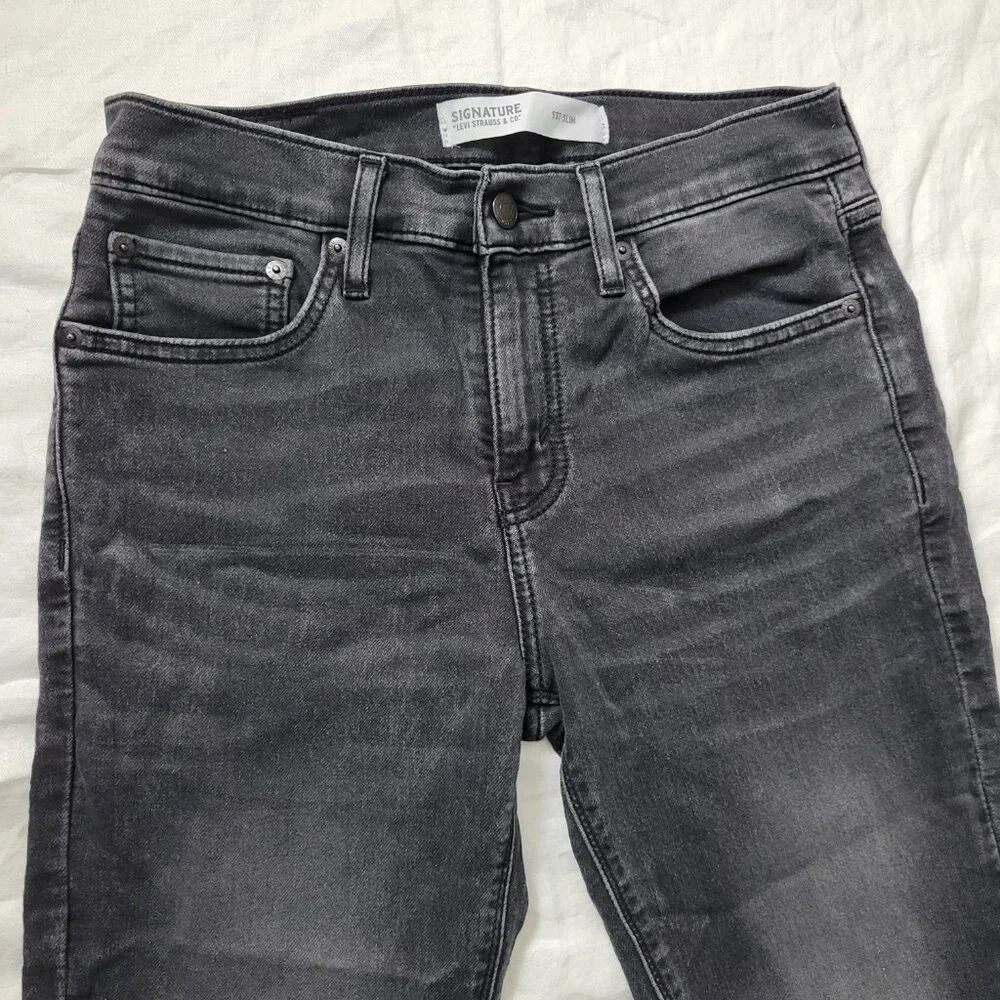Levi's Signature Jeans S37 Men's Black 30x30 Slim casual classic stretch Levi